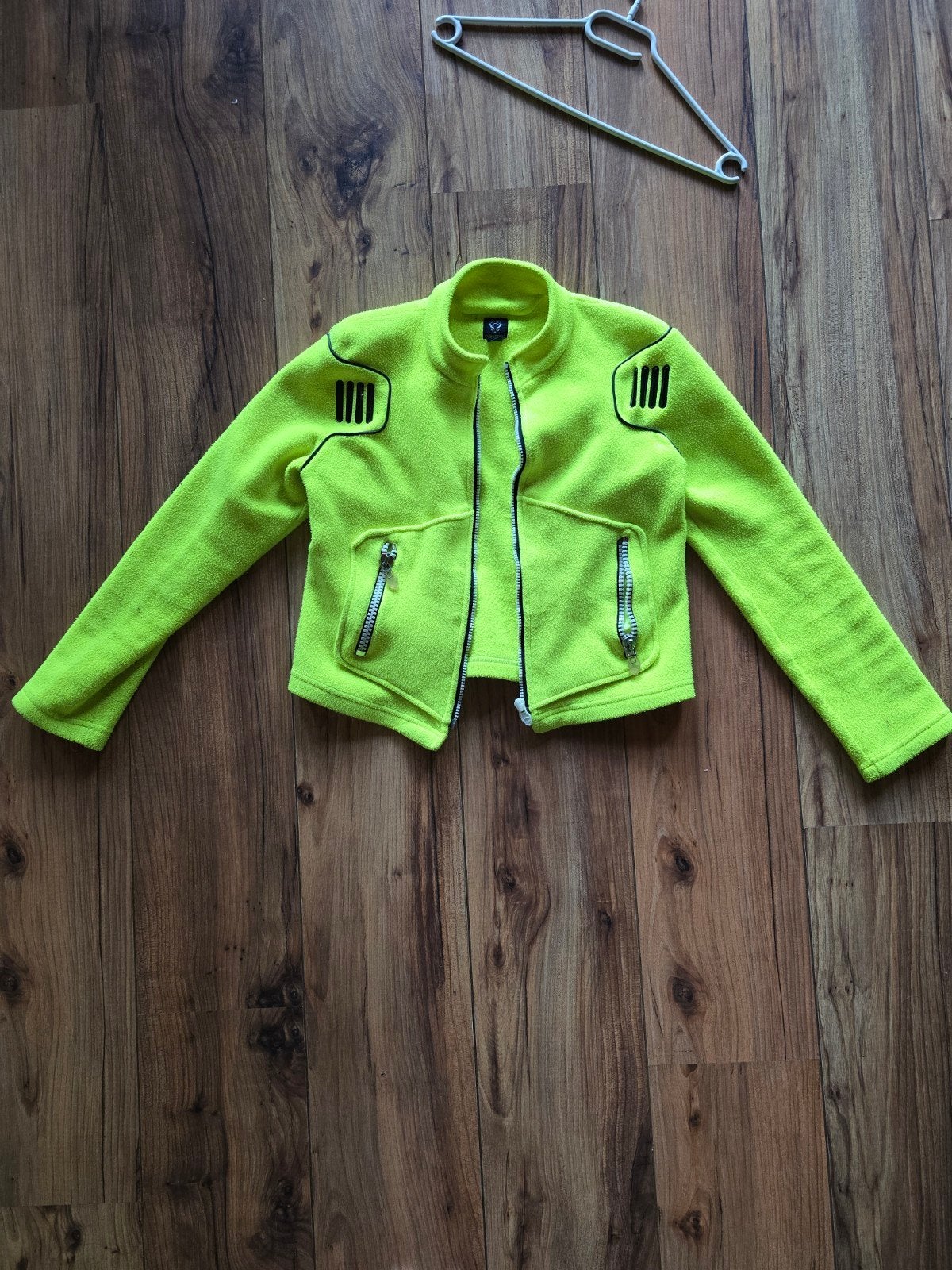 Vintage Cyberdog Neon Fleece Jacket Vest Maat M, Maat 38/40 (M), Geel, Ophalen of Verzenden, Zo goed als nieuw