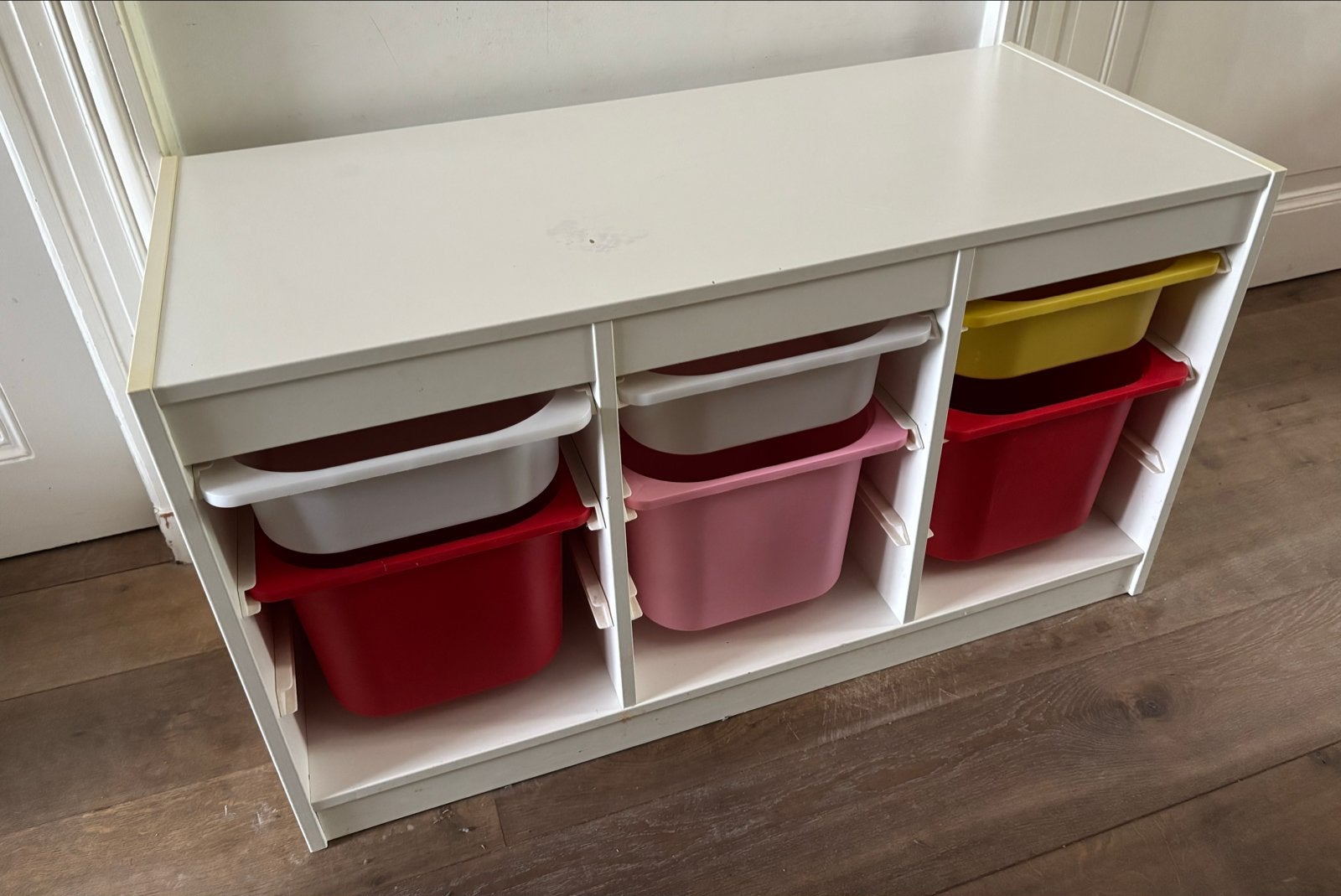 IKEA Trofast kast met bakken, Ophalen, Met plank(en), Kunststof, Gebruikt