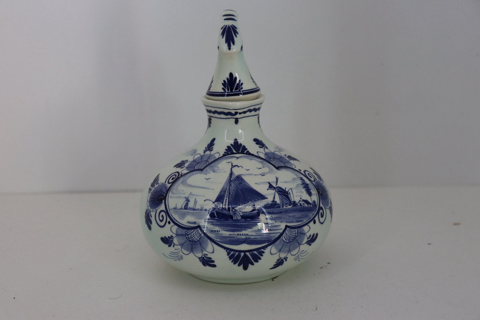 Vintage Delfts blauwe Bols karaf met stop – Hollands decor, Antiek en Kunst, Ophalen of Verzenden
