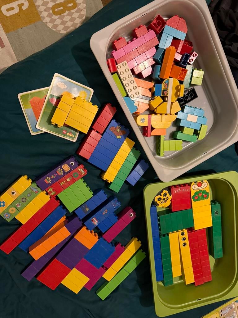 Duplo Mijn eerste bouwstenen 10848 + veel extra blokken, Kinderen en Baby's, Speelgoed | Duplo en Lego, Ophalen of Verzenden, Gebruikt