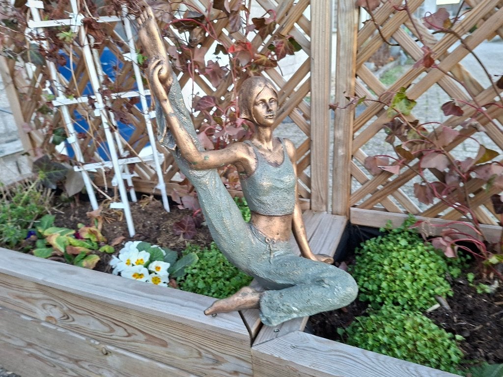 schitterende mooie gaaf yoga beeld, Ophalen of Verzenden, Zo goed als nieuw, Mens