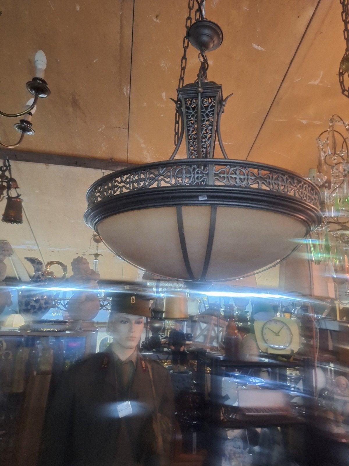 Grote Art Deco Hanglamp - Diameter 80 cm, Ophalen