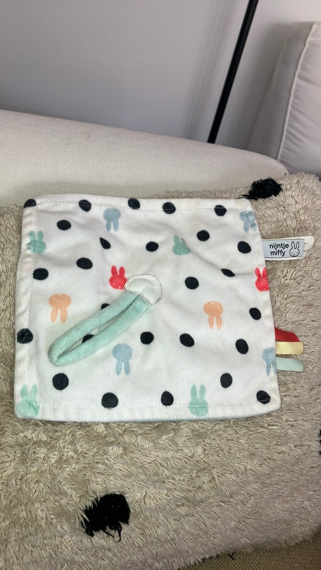 Nijntje miffy speendoekje tiamo, Ophalen of Verzenden, Zo goed als nieuw, Konijn