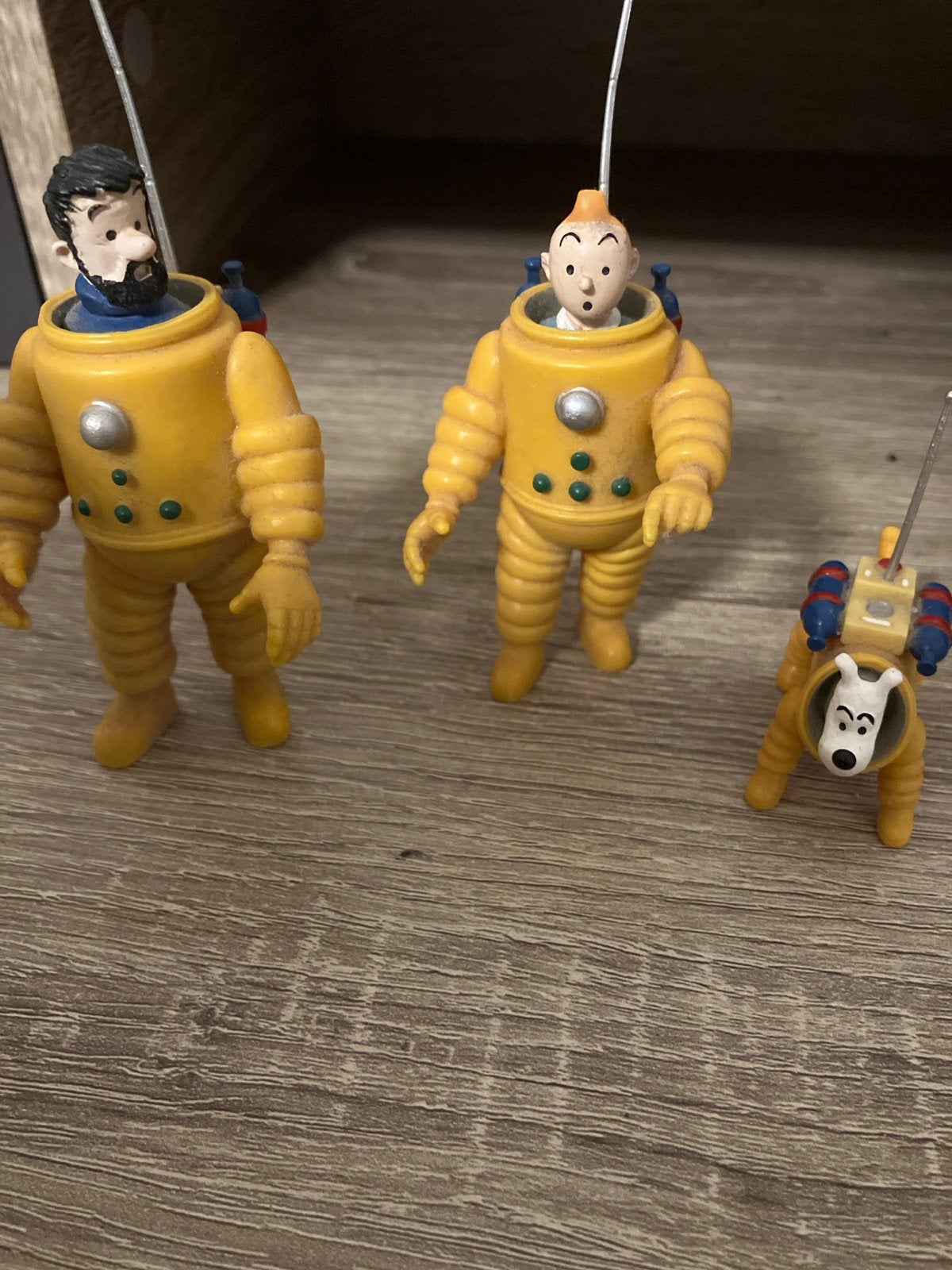 Kuifje, Kapitein Haddock en Bobbie fintage ruimte set Hergé, Ophalen of Verzenden, Nieuw
