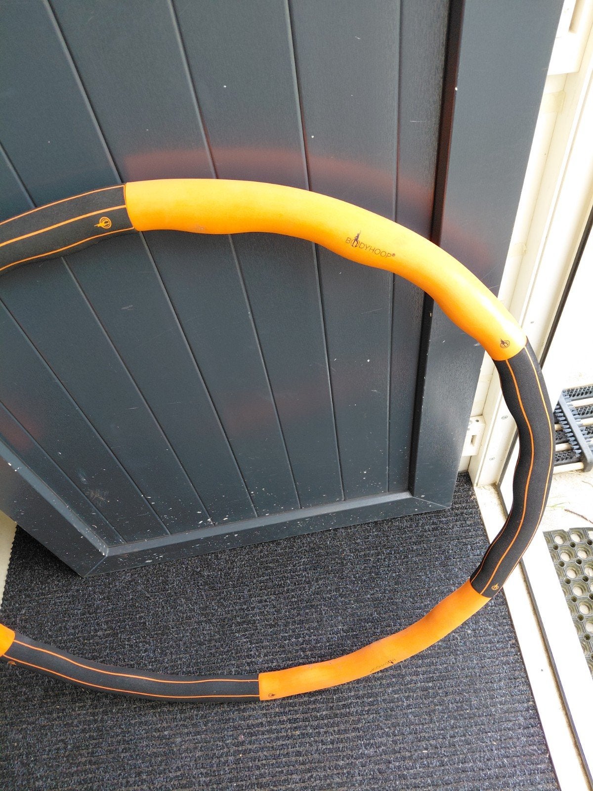 Bodyhoop Fitness Hoelahoep - Oranje/Zwart, Sport en Fitness, Ophalen of Verzenden, Gebruikt, Fitness hoelahoep