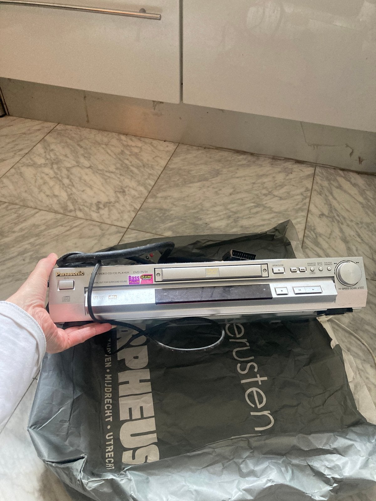 Panasonic dvd speler met kabel en afstandsbediening, Verzenden, Gebruikt, Dvd-speler, Panasonic