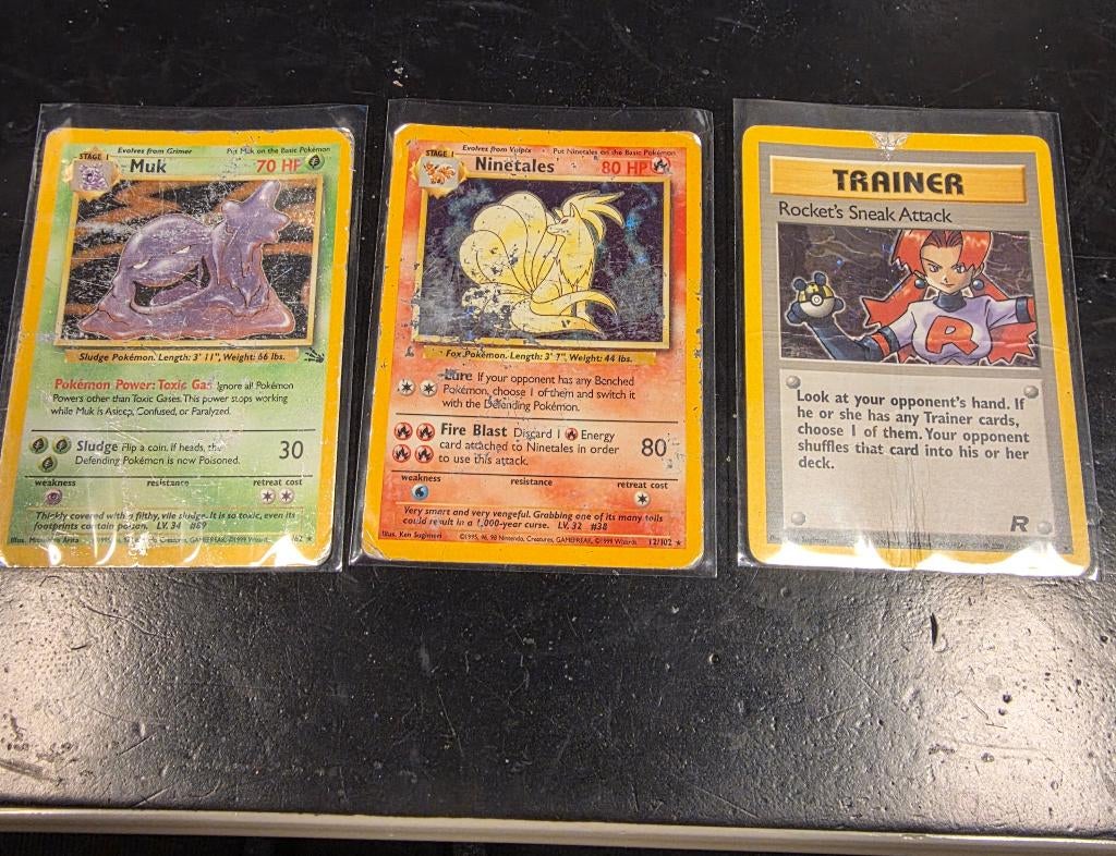 Vintage Pokemonkaarten, Verzenden, Zo goed als nieuw, Meerdere kaarten