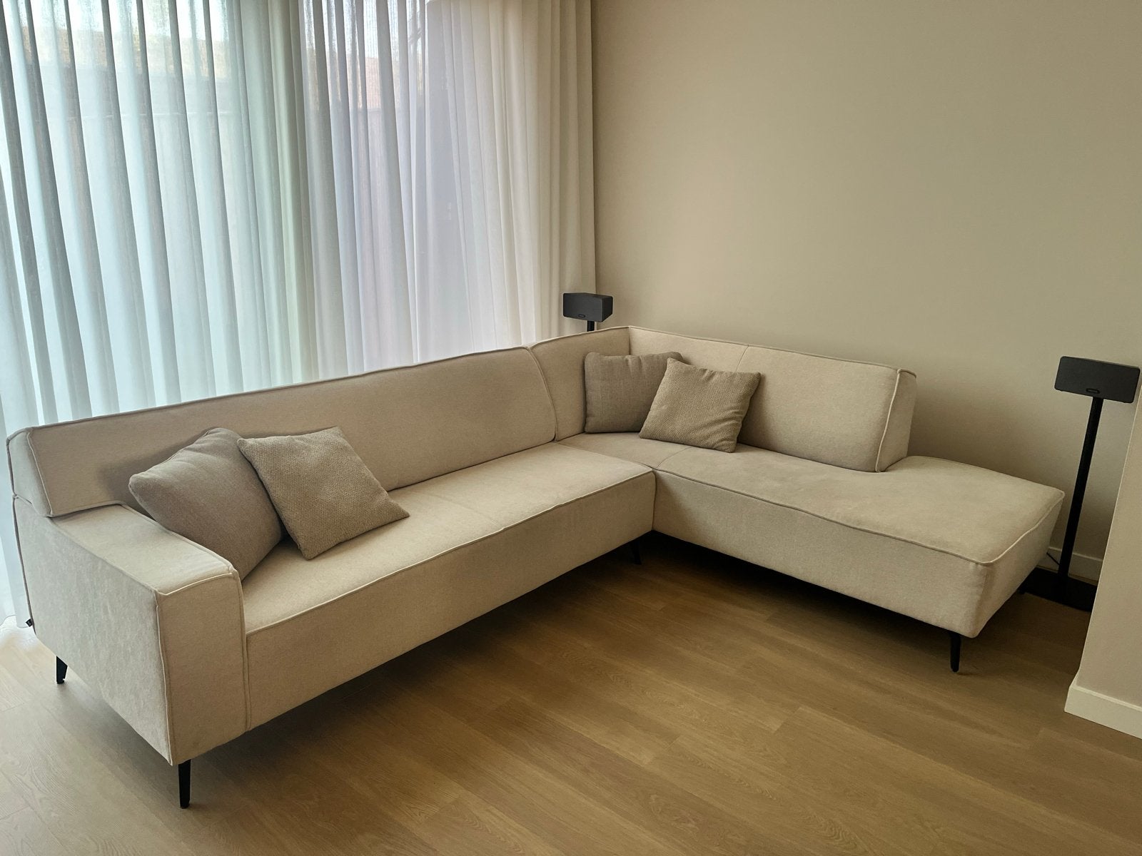 Hoekbank van Goossens, Ophalen, Gebruikt, 100 tot 125 cm, Hoekbank