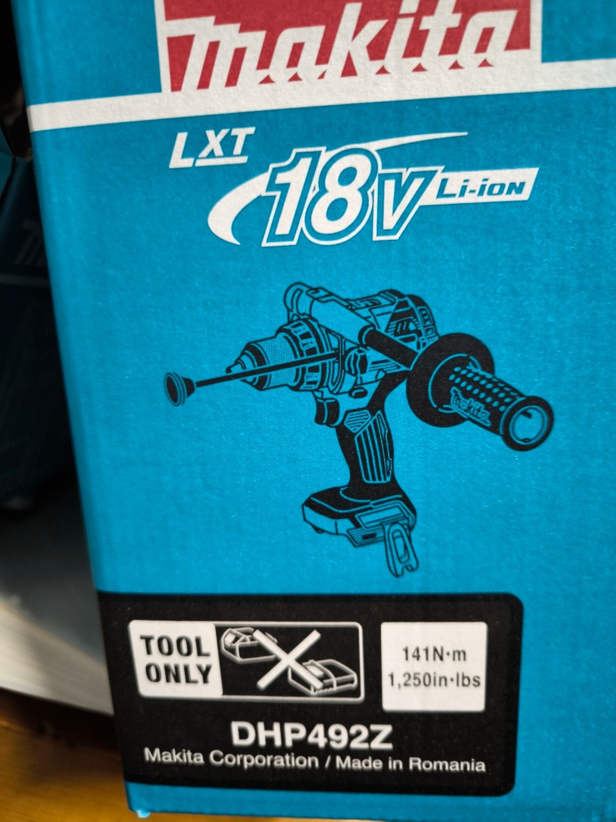 Makita DHP492 18V Accu Klopboormachine Nieuw inc 18v 5ah, Verzenden, Nieuw, Boor- en Schroefmachine, Klopboormechanisme