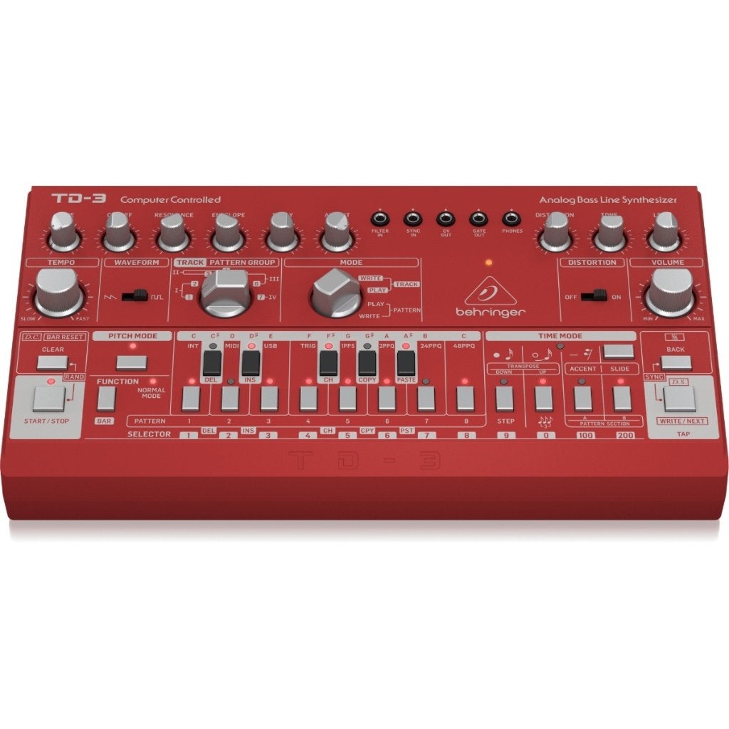 Behringer TD-3-RD Analoge Bass Line Synthesizer, ., Nieuw, Ophalen of Verzenden, .