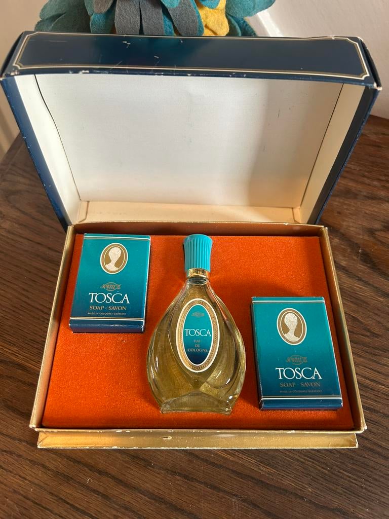 Vintage Tosca 4711 Geschenkset - Eau de Cologne & 2x Zeep, Verzamelen, Parfumverzamelingen, Ophalen of Verzenden, Gebruikt, Overige typen