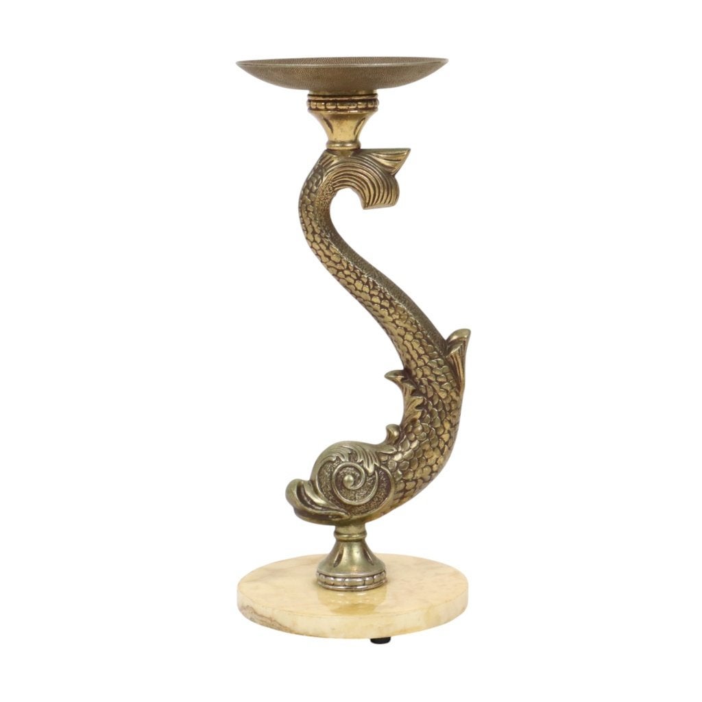 Mid Century Staande Asbak Mythische Dolfijn Frankrijk 48cm, Ophalen of Verzenden
