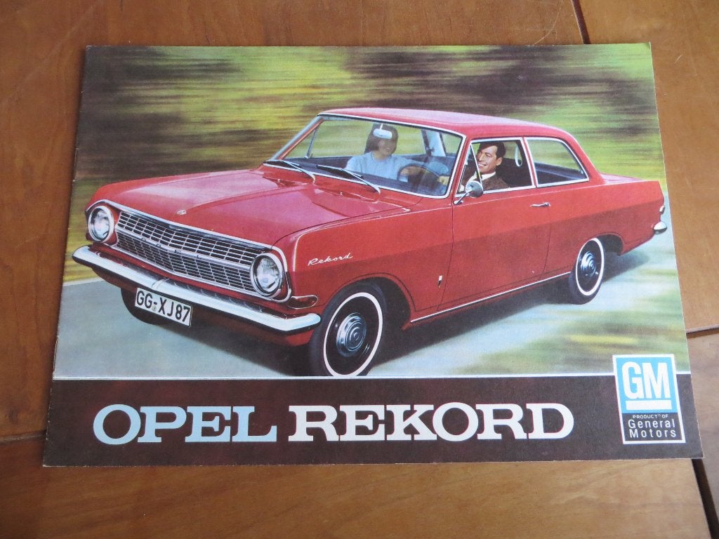 Folder Opel Rekord A sedan 1963, Opel, Zo goed als nieuw, Opel, Ophalen of Verzenden
