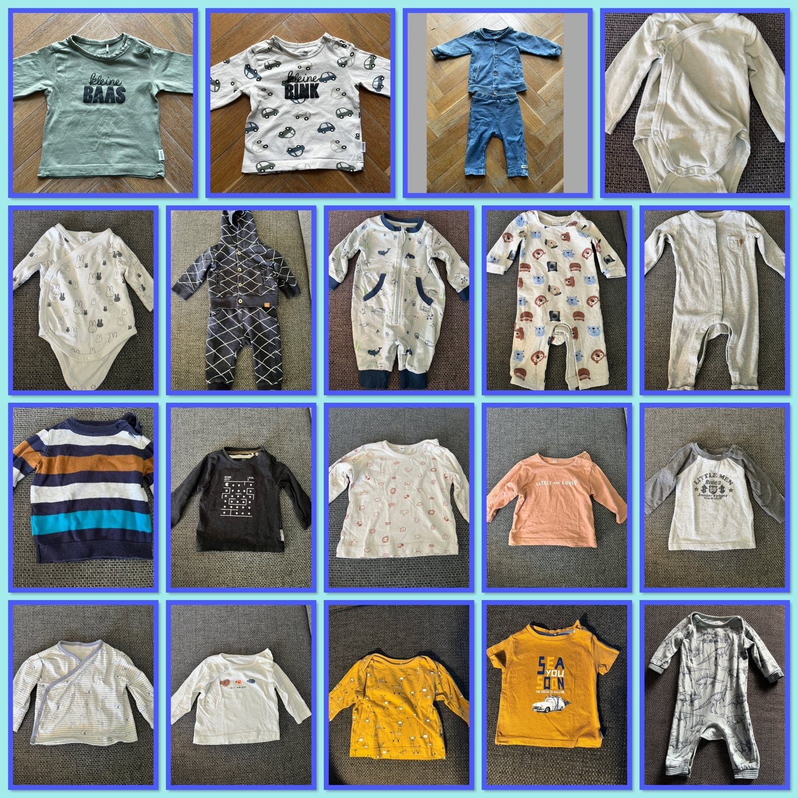 Babykleding pakket maat 62 (31 items), Kinderen en Baby's, Babykleding | Maat 62, Ophalen of Verzenden, Gebruikt, Jongetje