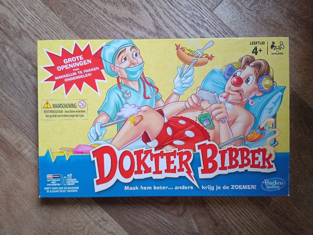 Spel dokter Bibber, Vijf spelers of meer, Ophalen of Verzenden, Zo goed als nieuw, Hasbro