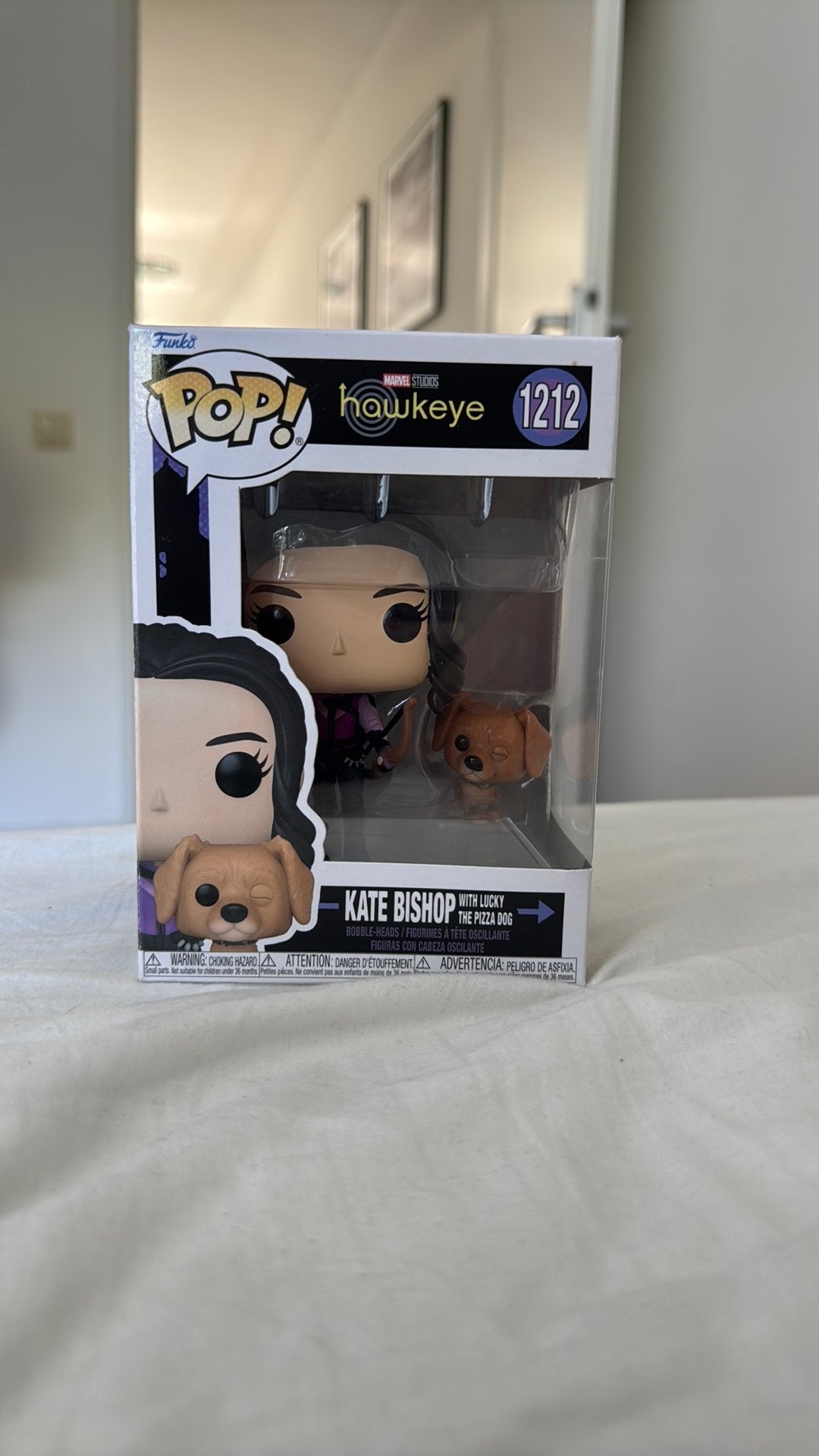 Funko pop Kate Bishop with Lucky nr. 1212, Ophalen, Zo goed als nieuw