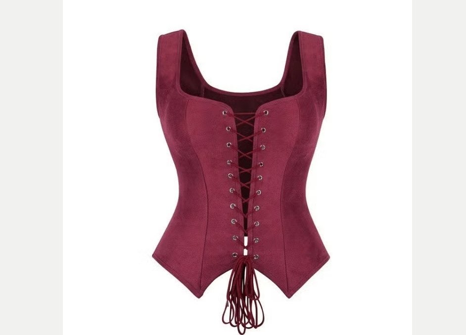 Vintage piraten corset / tank top met veters aan de voorkant, Kleding | Dames, Ophalen of Verzenden, Nieuw, Maat 34 (XS) of kleiner