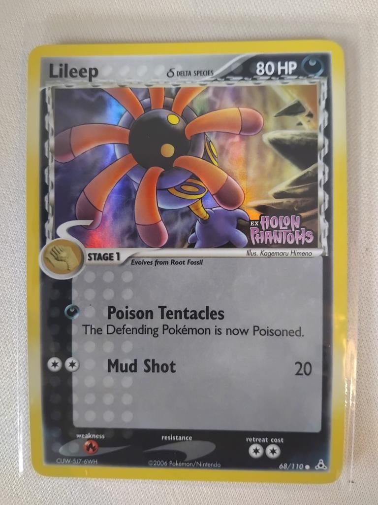 Lileep Delta Species stamped Holon Phantoms  68/110 pokemon, Ophalen of Verzenden, Zo goed als nieuw, Losse kaart