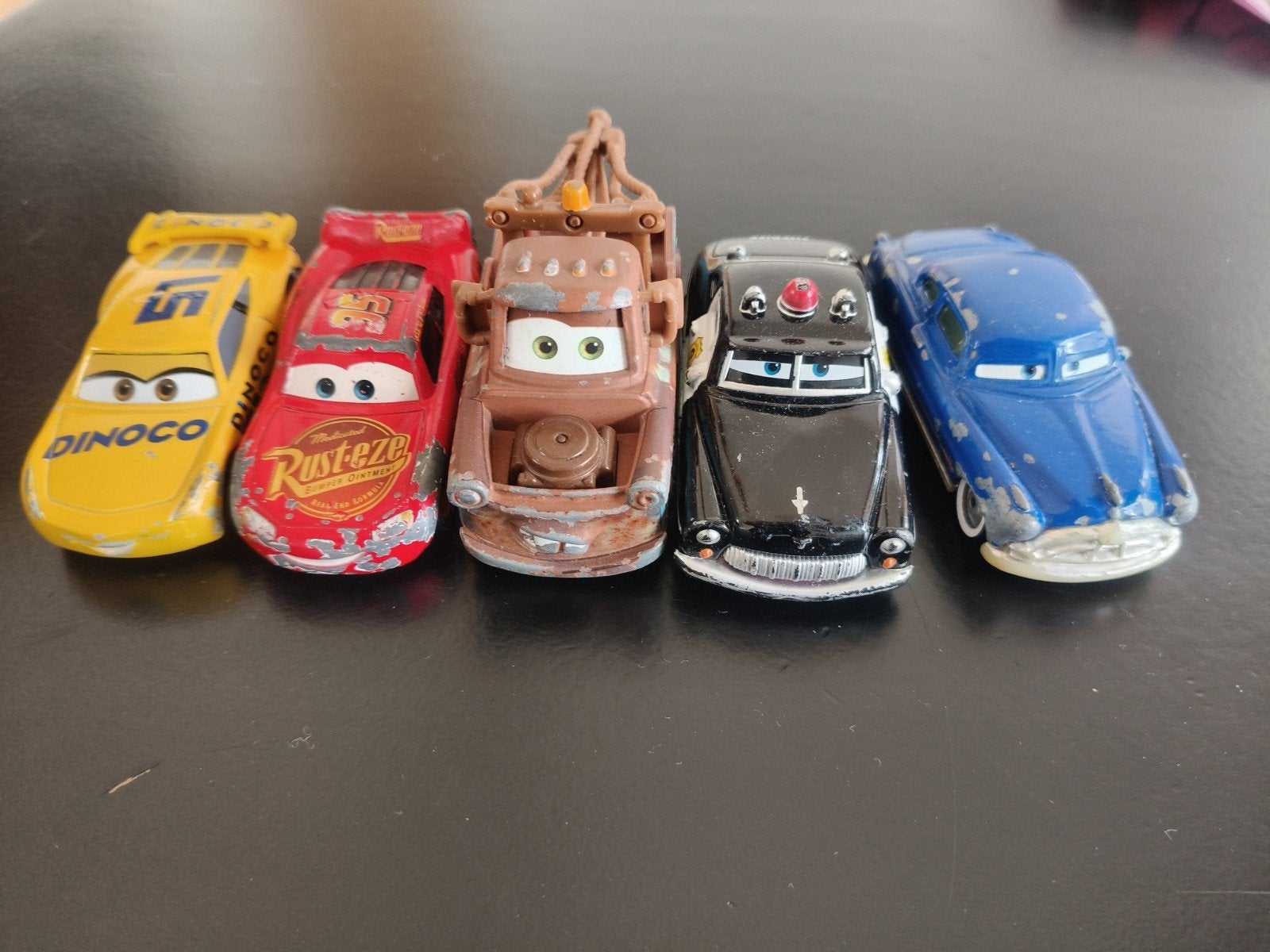 Cars speelgoedauto's - Bliksem McQueen, Takel en meer, Ophalen, Gebruikt