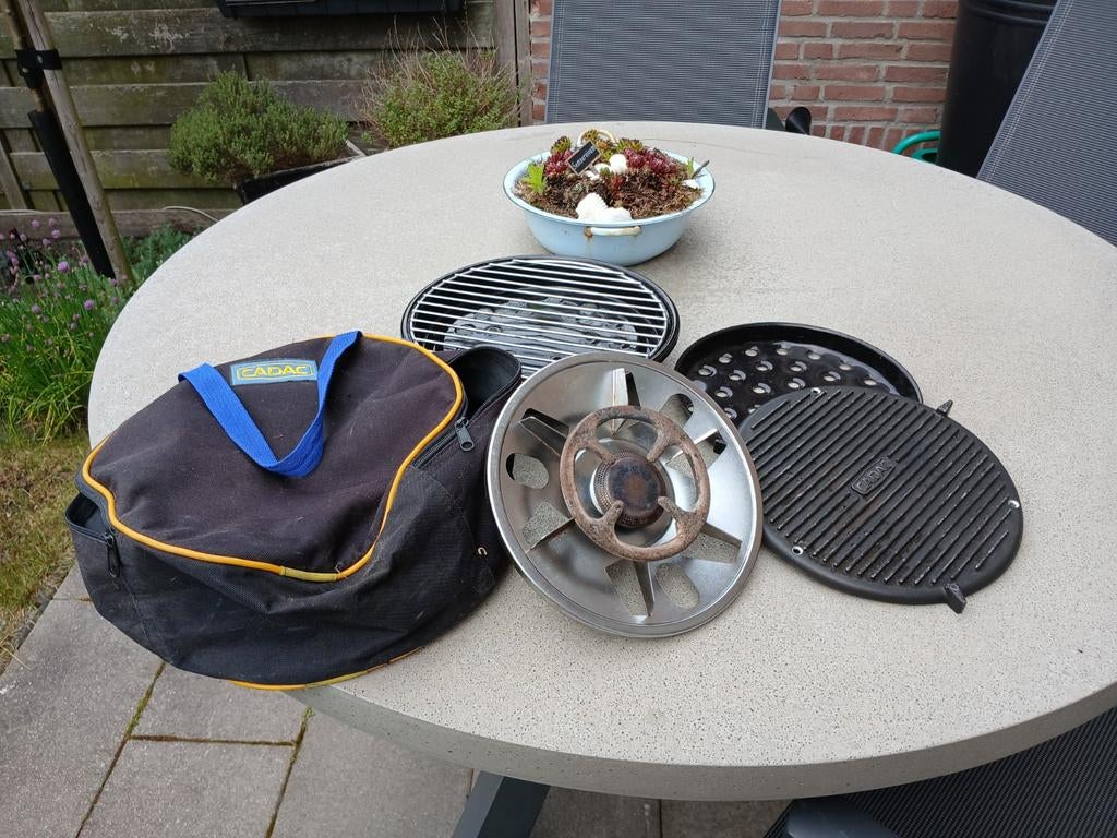 Cadac Skottelbraai met diverse bakmogelijkheden in tas, Ophalen of Verzenden, Gebruikt