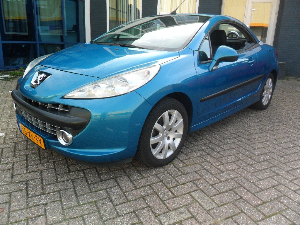 Peugeot 207 cabrio 1.6 16V CC 88KW 2007 Blauw zeer mooi, Voorwielaandrijving, Dealer onderhouden, 4 cilinders, Cabriolet