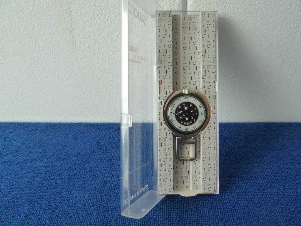 Zeldzaam Swatch Pop PUB100 Nightstar zakhorloge, Verzamelen, Ophalen of Verzenden, Gebruiksvoorwerp