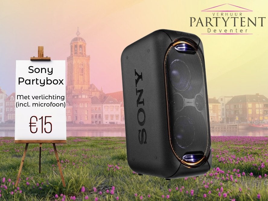 Sony Partybox huren voor feestelijke muziekbeleving, Ophalen, Nieuw, Overige