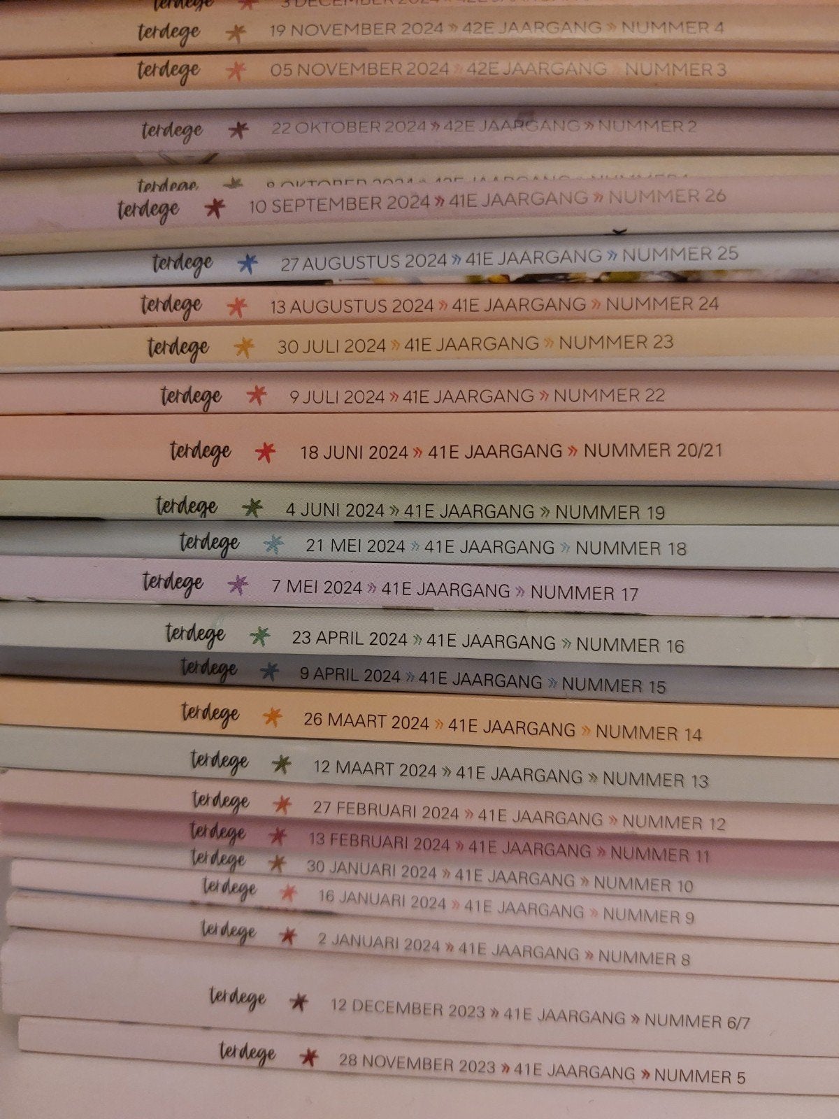 TERDEGE magazine 's, Ophalen of Verzenden, Zo goed als nieuw, Overige typen
