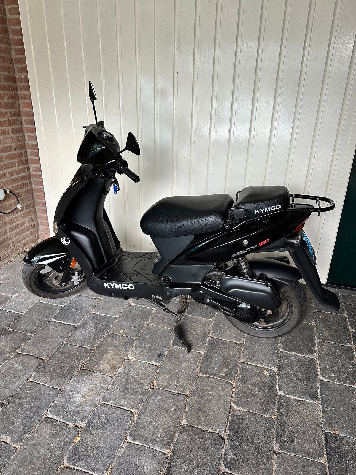 Kymco Agility 50 Scooter - Zwart, incl. windscherm, koffer, Ophalen, Gebruikt, Maximaal 25 km/u, Agility
