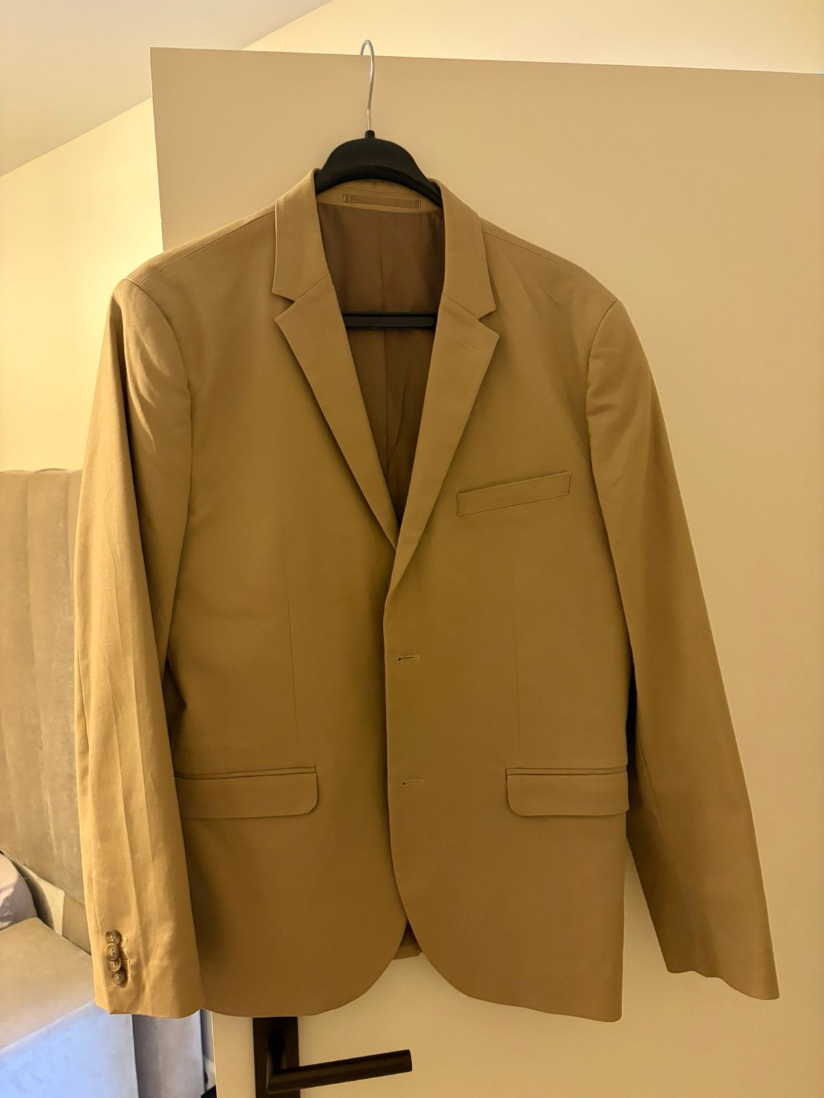 H&M Heren Pak, Ophalen of Verzenden, Zo goed als nieuw, Maat 52/54 (L), Beige