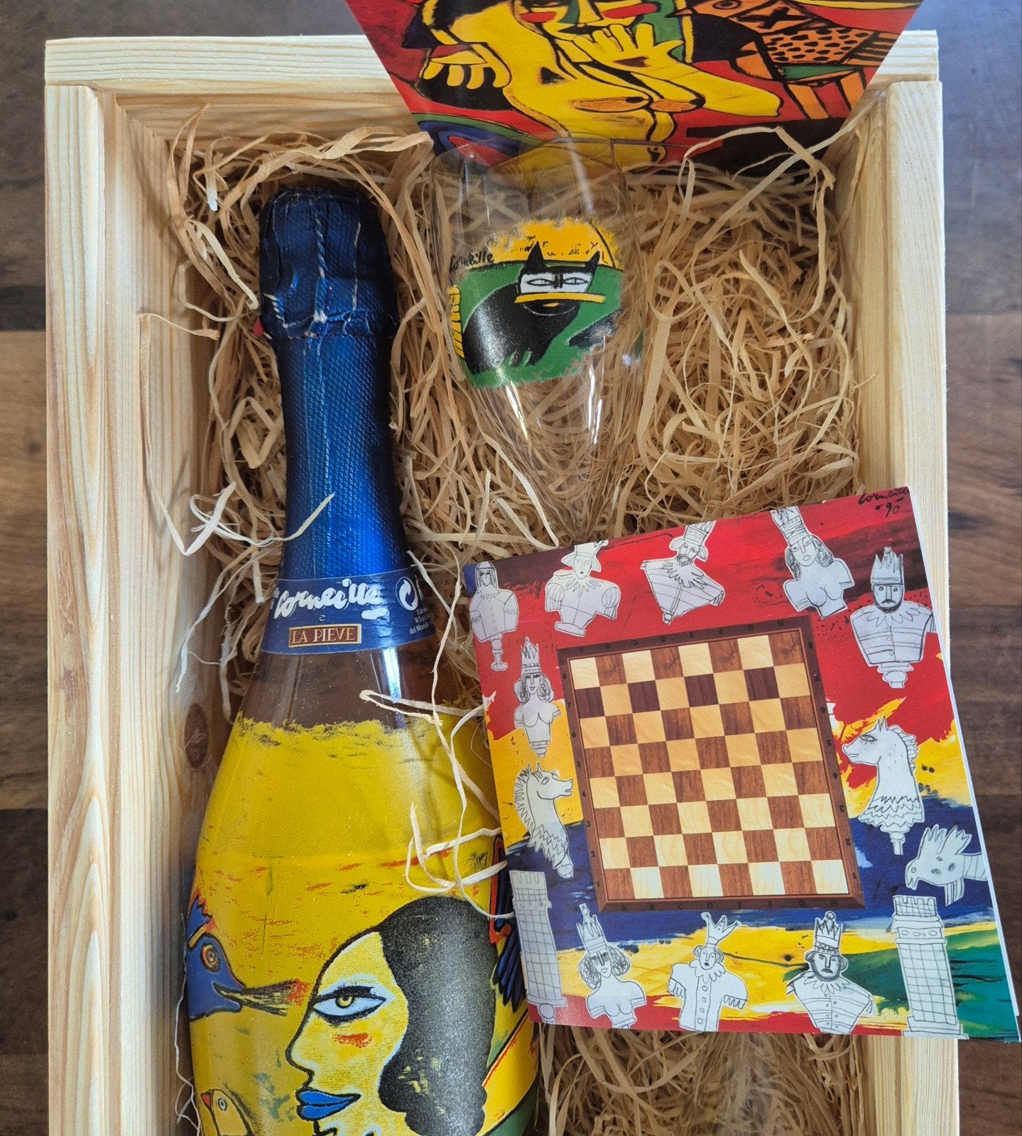 Corneille cadeaupakket: fles,2x flute en 2 kaarten., Ophalen of Verzenden, Nieuw