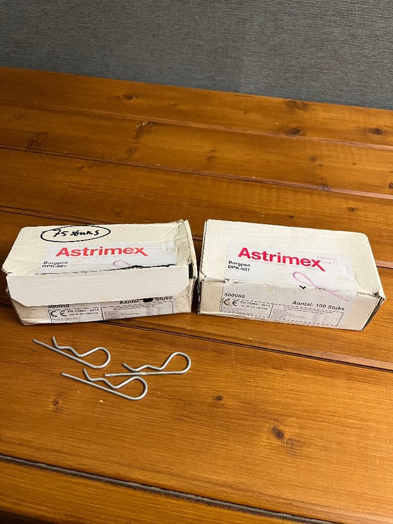 Astrimex borgpennen DPK-607  175x borgclip splitpen ., Ophalen of Verzenden, Nieuw, Motor en Techniek