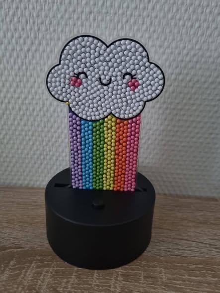 nieuw nachtlampje wolk met regenboog (voor goed doel), Ophalen of Verzenden, Nieuw, Lamp