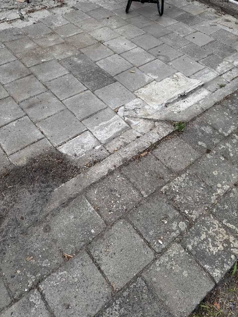 Stoeptegels 30 x 30 cm, Tuin en Terras, Ophalen, Gebruikt, 10 m² of meer, Beton
