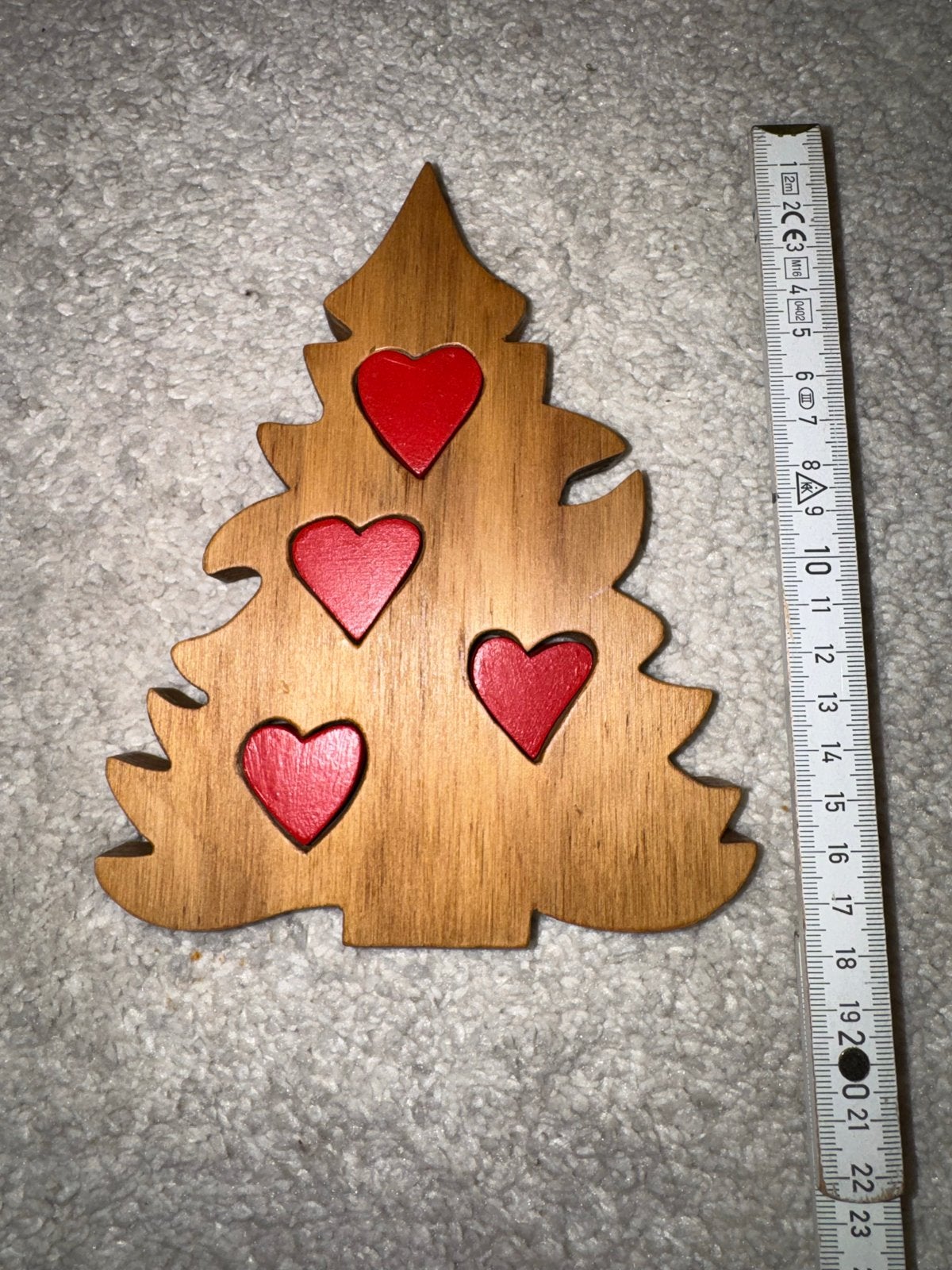 Wooden Christmas tree with Hearts, Diversen, Ophalen of Verzenden