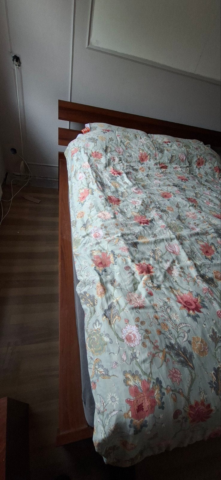 Tweepersoonsbed frame Ikea Hopen. 160 x 200, Huis en Inrichting, Ophalen, Gebruikt, Bruin, Tweepersoons