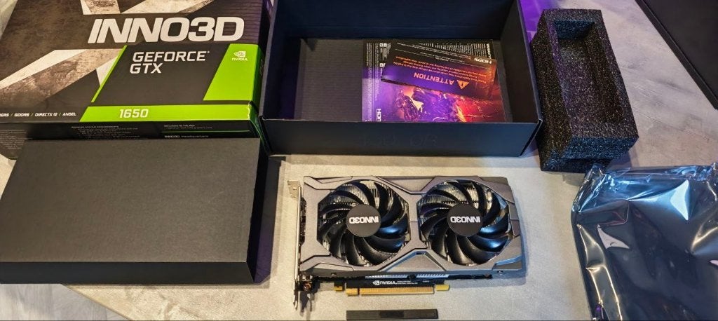 INNO3D GeForce GTX 1650 Twin X2 OC V3, PCI-Express 3, GDDR6, Ophalen of Verzenden, Zo goed als nieuw