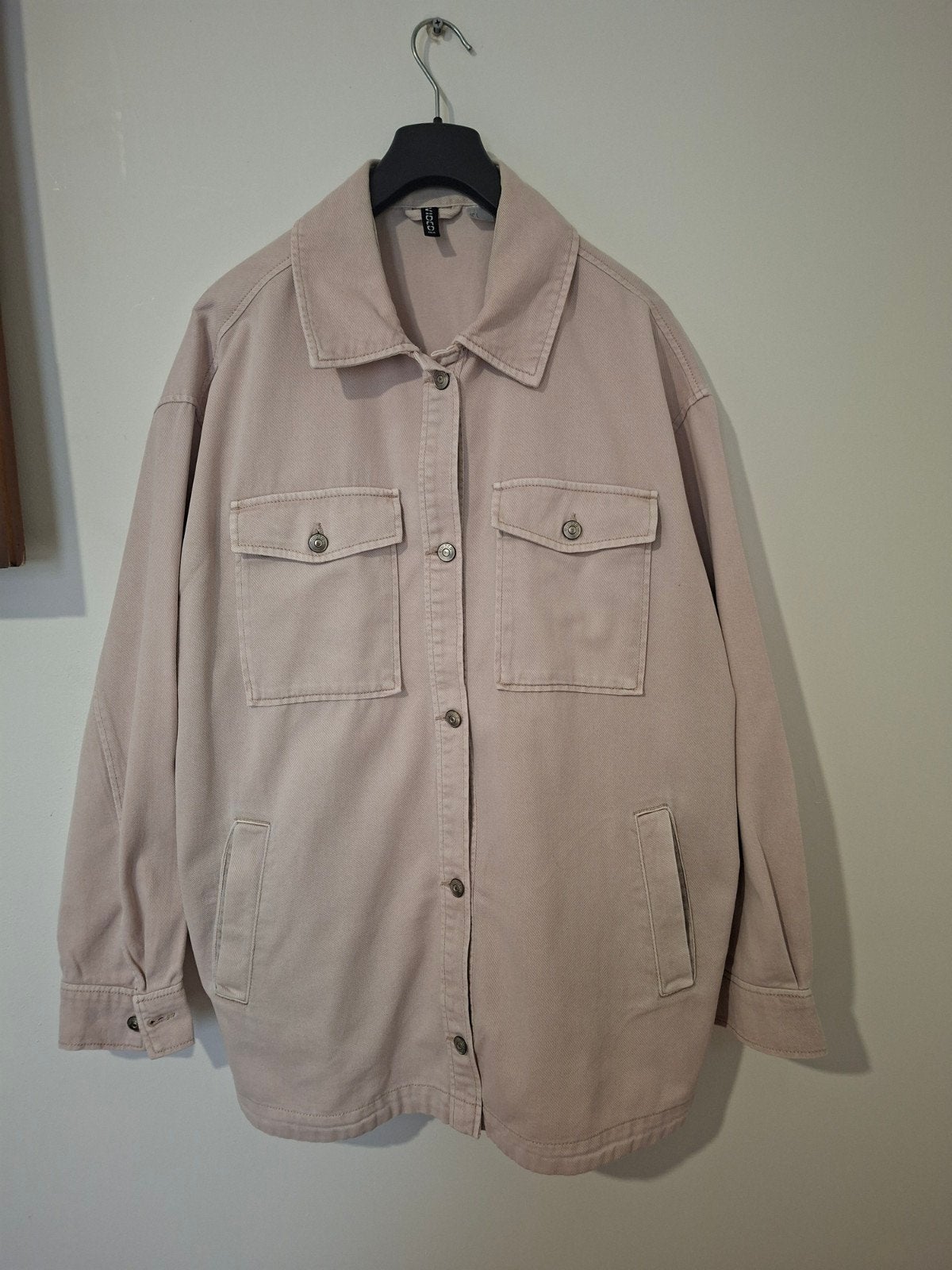 H&M Divided Oversized Shacket Maat L, H&M Divided, Ophalen of Verzenden, Zo goed als nieuw, Maat 42/44 (L)