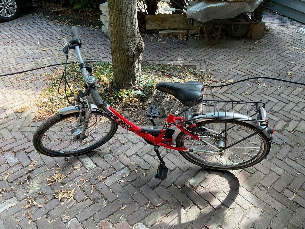 Stoere kinderfiets, Ophalen, 20 inch of meer, Gebruikt, Velgrem