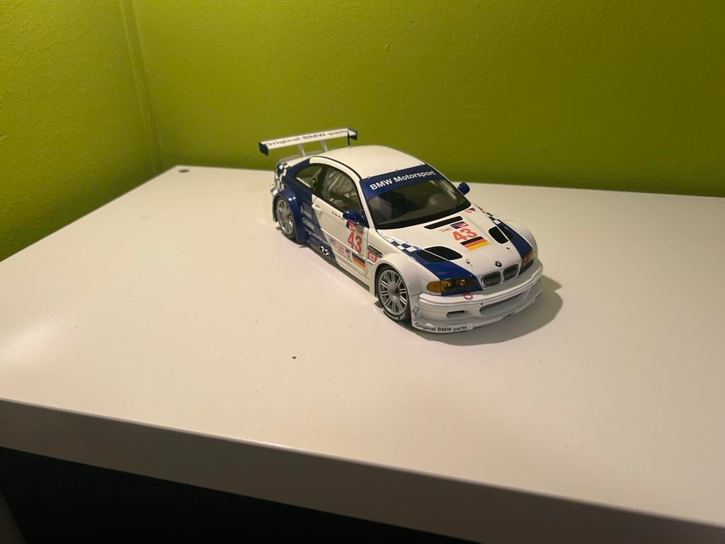 BMW E46 M3 GTR #43  minichamps, Verzenden, Zo goed als nieuw, Auto, MiniChamps