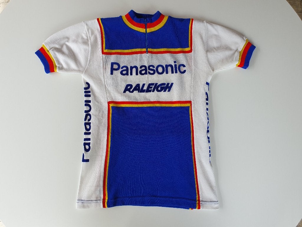 Vintage wielershirt Panasonic Raleigh, Sport en Fitness, Wielrennen, Ophalen of Verzenden, Gebruikt, Kleding