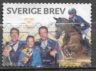 ZWEDEN Brevzegel Van hobbypaarden tot gouden medailles 2023, Verzenden, Zweden, Gestempeld