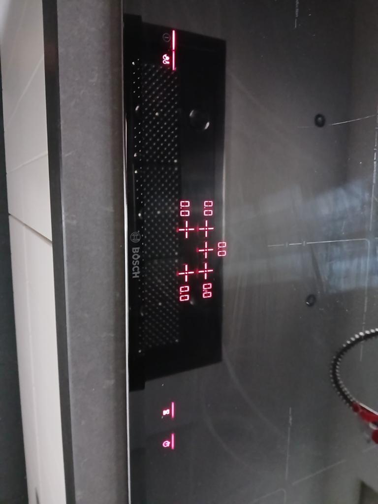 Bosch 5- pits inductie., Witgoed en Apparatuur, Kookplaten, Ophalen, Gebruikt, Inbouw, Inductie