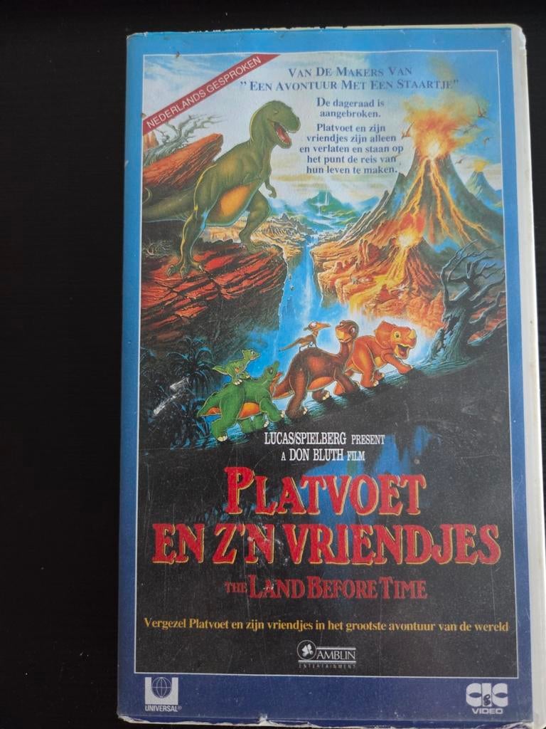 Platvoet en zijn vriendjes - The Land Before Time VHS, Cd's en Dvd's, VHS | Kinderen en Jeugd, Ophalen, Gebruikt, Tekenfilm, Alle leeftijden