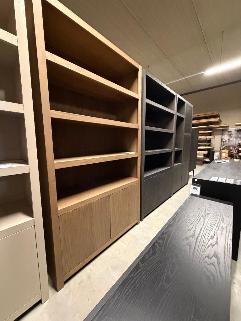 boeken kast 120cm japandi bruin kleuren **showroom sale**, Huis en Inrichting, Kasten | Boekenkasten, 100 tot 150 cm, 200 cm of meer