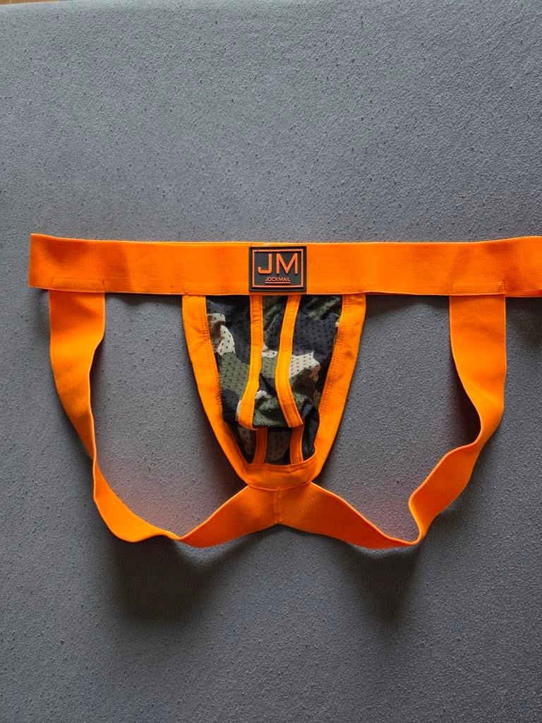 Jockmail Jockstrap Oranje Camouflage Maat M, Kleding | Heren, Ophalen of Verzenden, Oranje, Jockmail, Overige typen