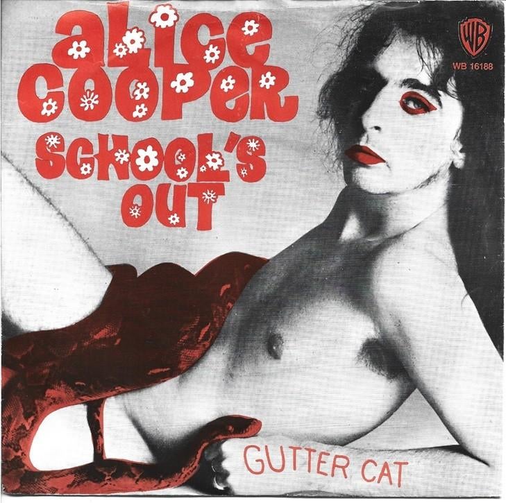 Alice Cooper - School's out uit 1972, Cd's en Dvd's, Vinyl Singles, Gebruikt, Single, 1970 - 1979, Pop, 7 inch, Verzenden