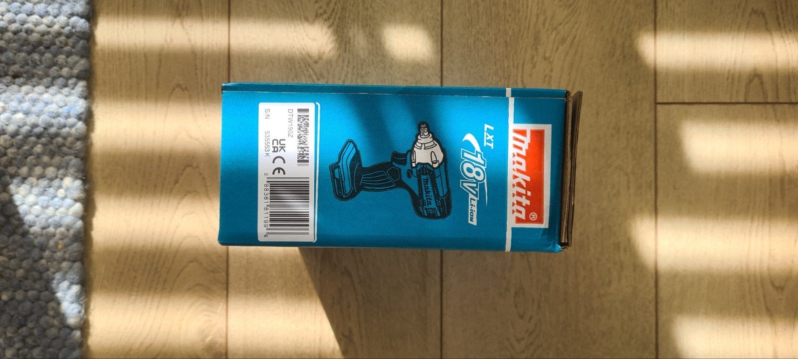 Makita DTW190Z Accu Slagmoersleutel 18V LXT (Body), 600 watt of meer, Variabele snelheid, Overige typen, Nieuw