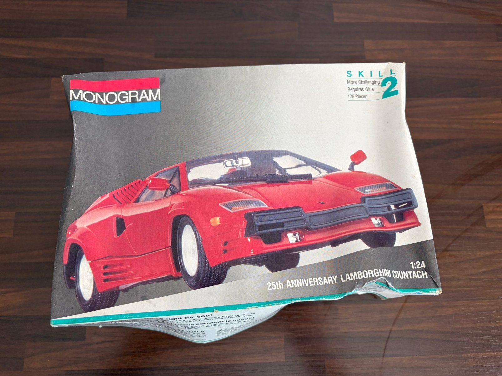Monogram Lamborghini Countach 25th anniversary, Auto, Groter dan 1:32, Ophalen of Verzenden, Zo goed als nieuw