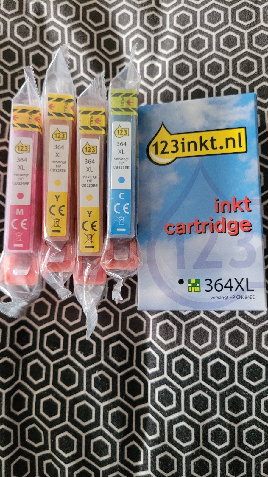 123inkt 364 XL cartridges voor HP printer (5 stuks), Ophalen of Verzenden